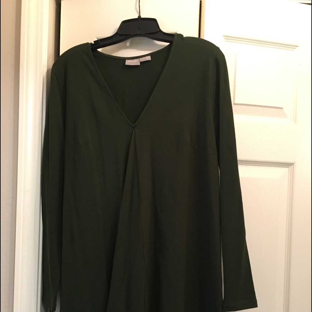 NWOT eShakti olive colored swing dress.